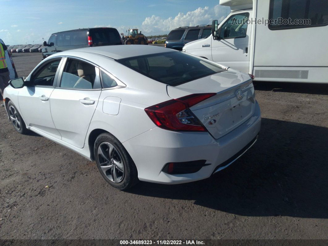 2019 Honda Civic Sedan Lx White vin: 2HGFC2F69KH597819