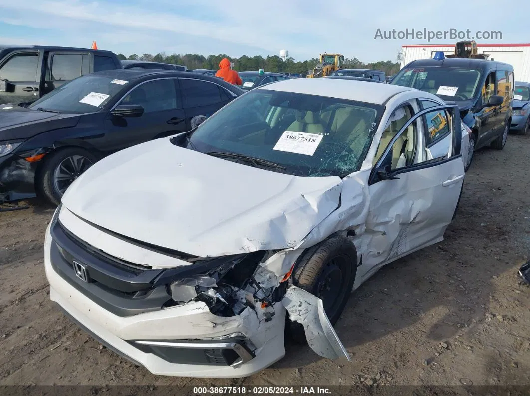 2020 Honda Civic Lx White vin: 2HGFC2F69LH506775