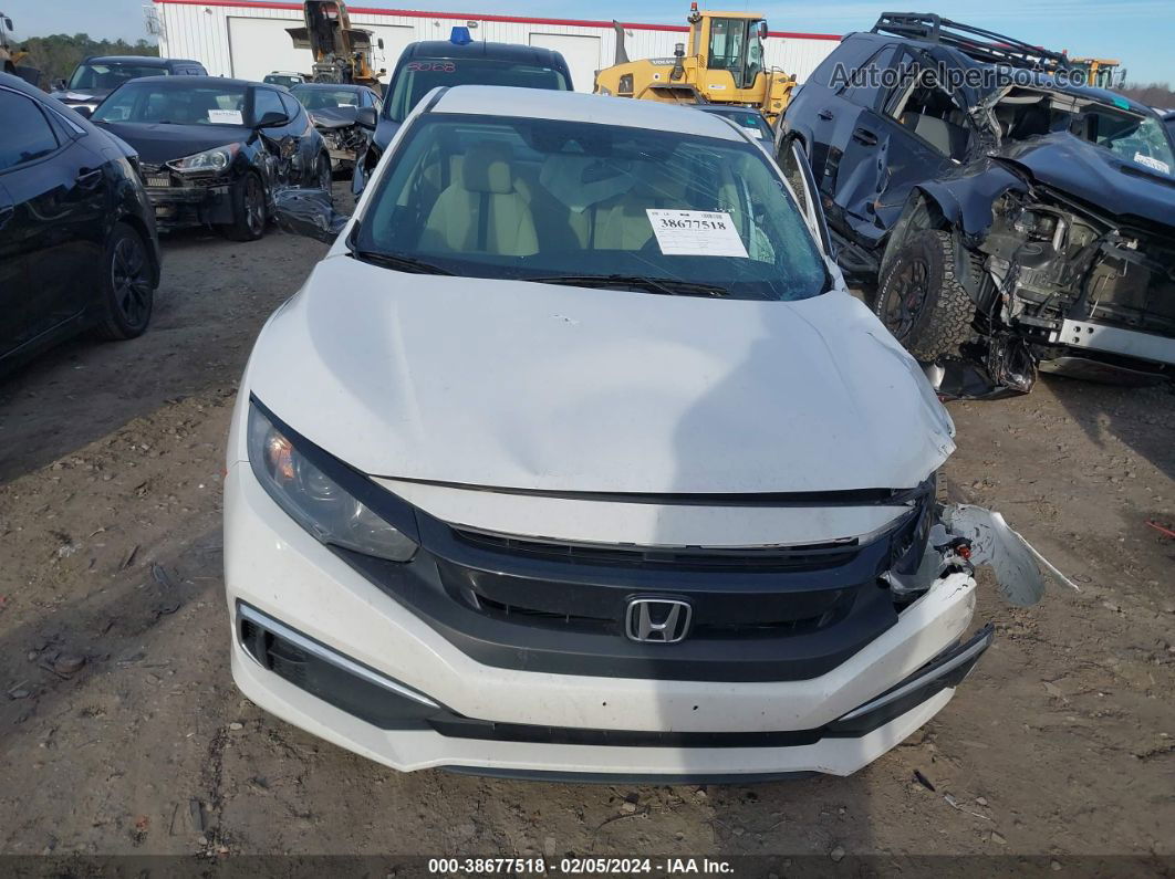 2020 Honda Civic Lx White vin: 2HGFC2F69LH506775