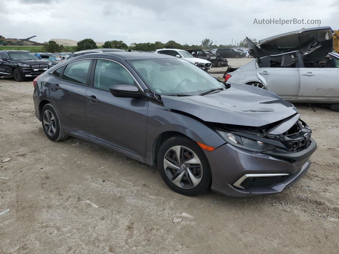 2020 Honda Civic Lx Угольный vin: 2HGFC2F69LH511832