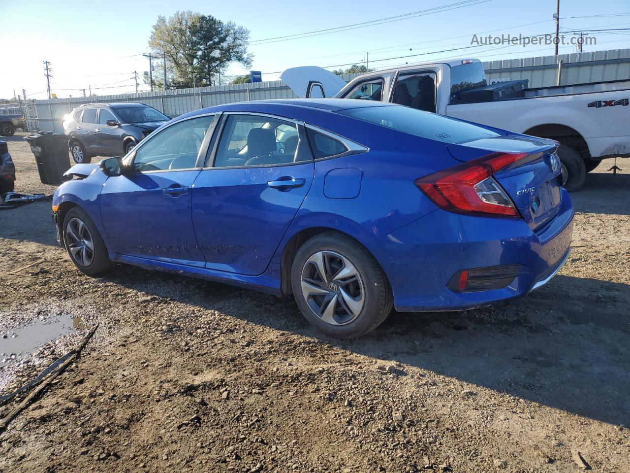 2020 Honda Civic Lx Синий vin: 2HGFC2F69LH527898