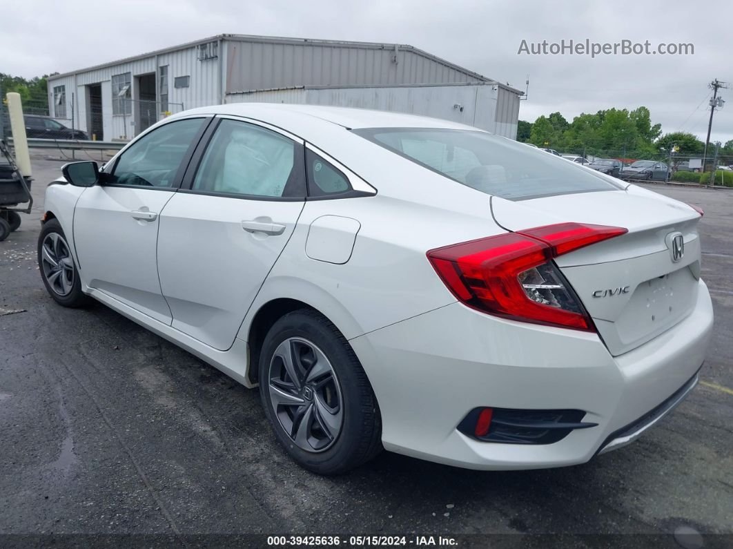 2020 Honda Civic Lx White vin: 2HGFC2F69LH562800