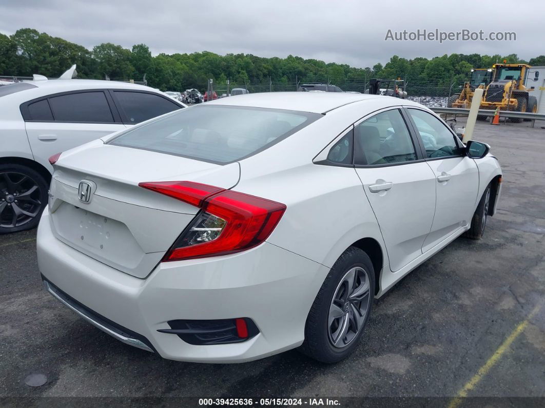 2020 Honda Civic Lx White vin: 2HGFC2F69LH562800