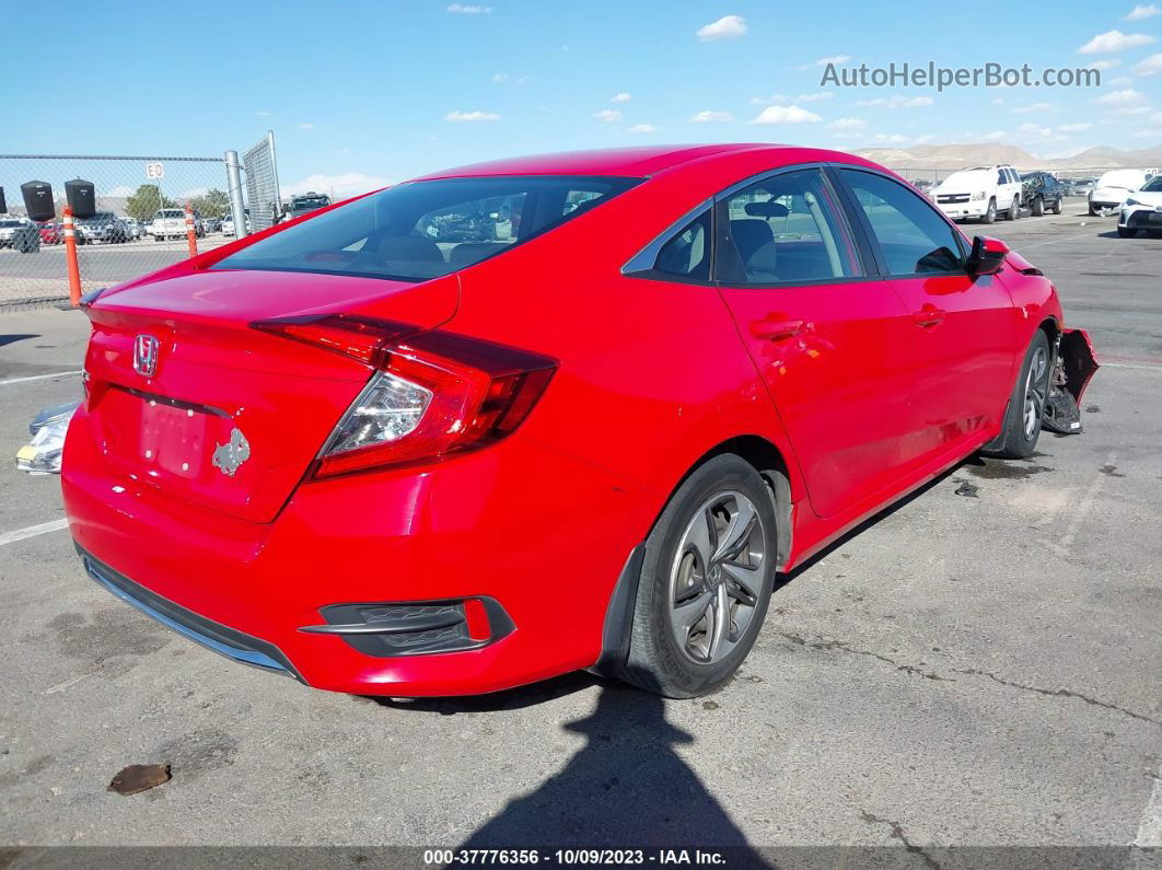 2020 Honda Civic Lx  Red vin: 2HGFC2F69LH571965