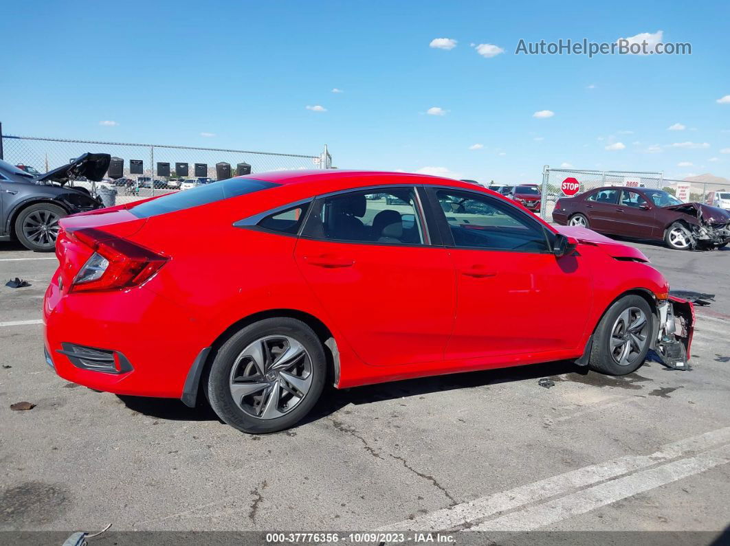 2020 Honda Civic Lx  Red vin: 2HGFC2F69LH571965