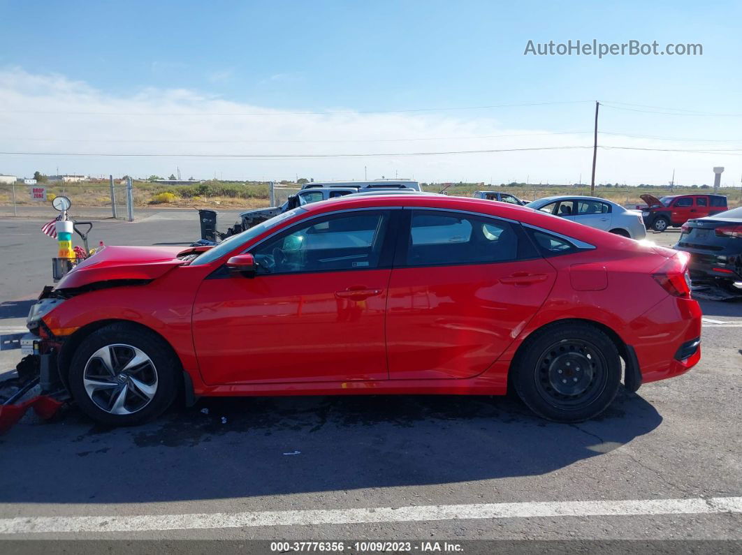 2020 Honda Civic Lx  Red vin: 2HGFC2F69LH571965