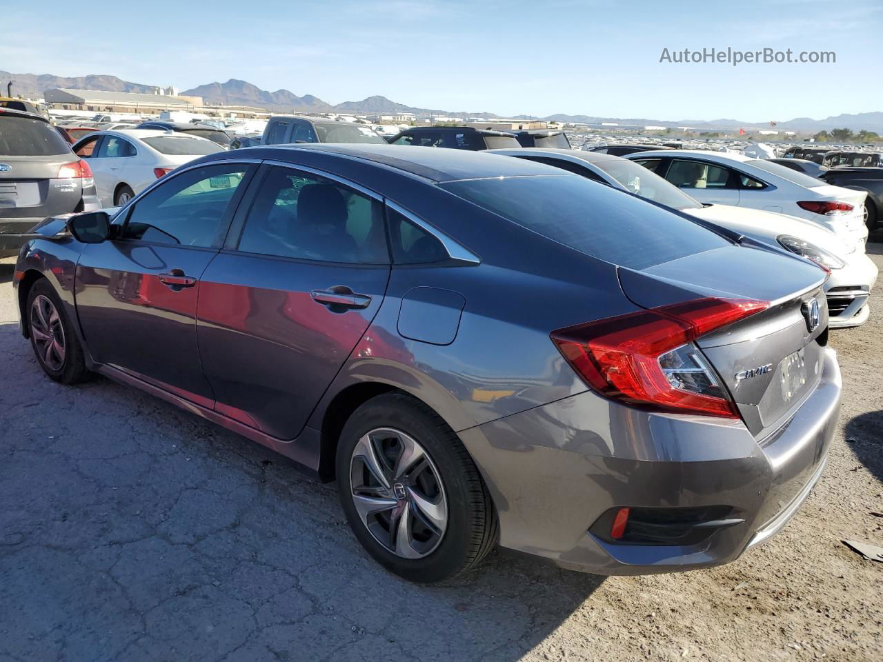 2020 Honda Civic Lx Gray vin: 2HGFC2F69LH586241