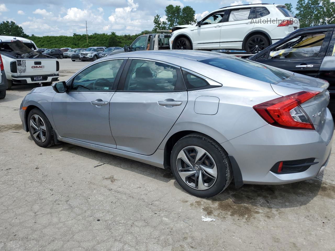 2019 Honda Civic Lx Gray vin: 2HGFC2F6XKH566109