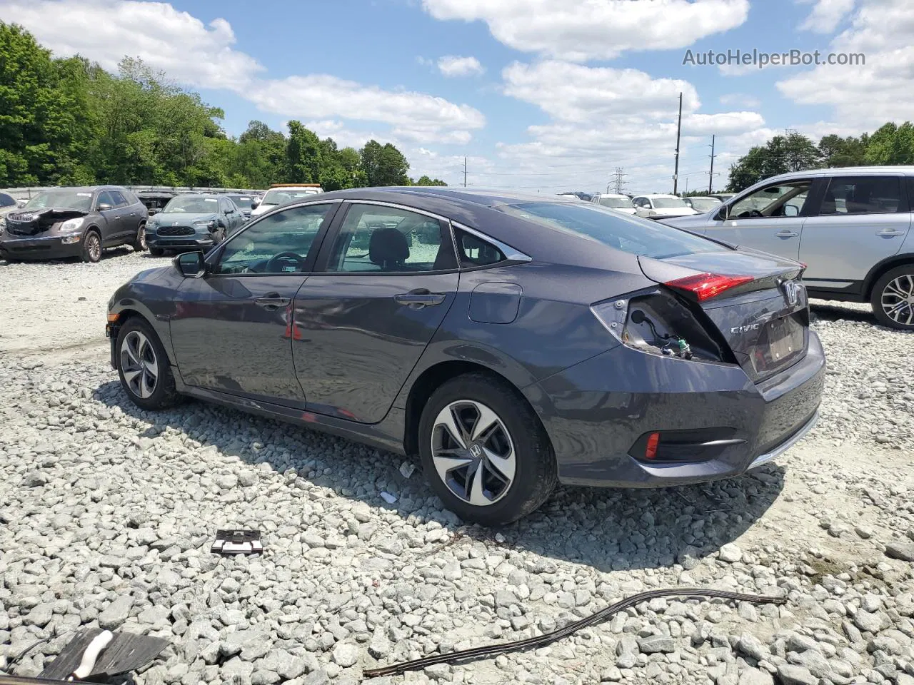 2019 Honda Civic Lx Угольный vin: 2HGFC2F6XKH584593