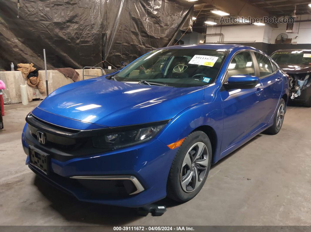 2020 Honda Civic Lx Blue vin: 2HGFC2F6XLH504954