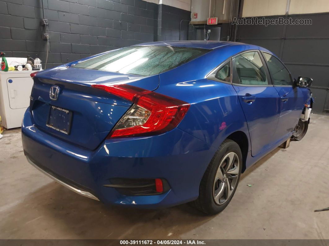 2020 Honda Civic Lx Blue vin: 2HGFC2F6XLH504954