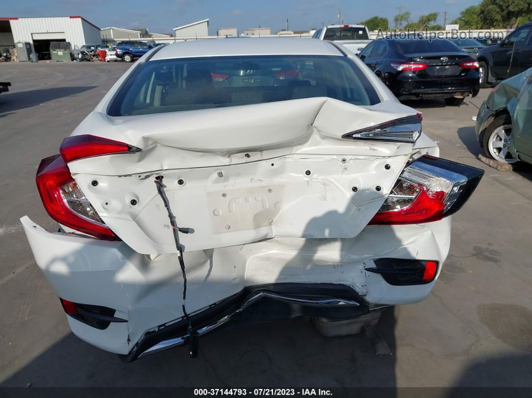 2020 Honda Civic Sedan Lx White vin: 2HGFC2F6XLH509071