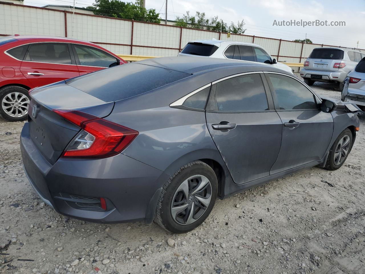 2020 Honda Civic Lx Серый vin: 2HGFC2F6XLH520832