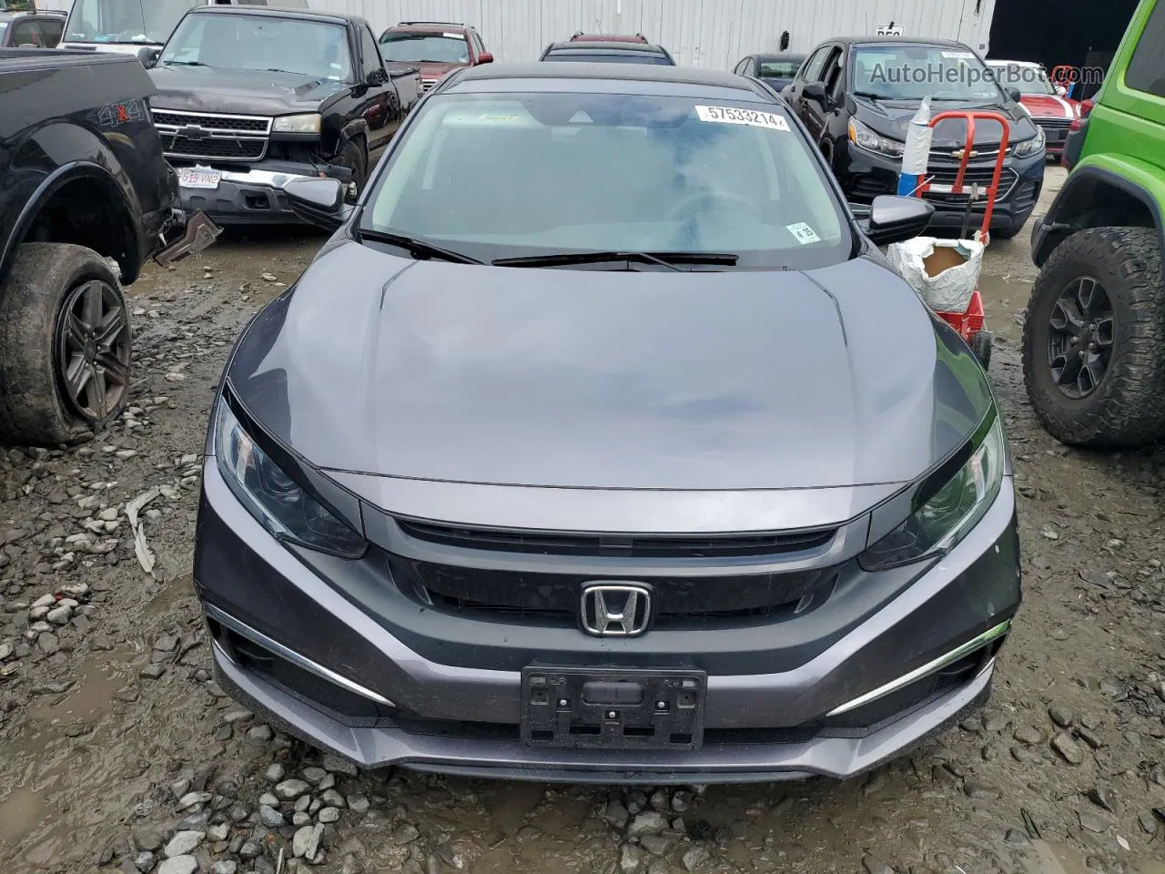 2020 Honda Civic Lx Gray vin: 2HGFC2F6XLH534438