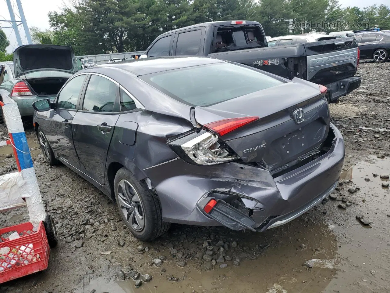 2020 Honda Civic Lx Gray vin: 2HGFC2F6XLH534438