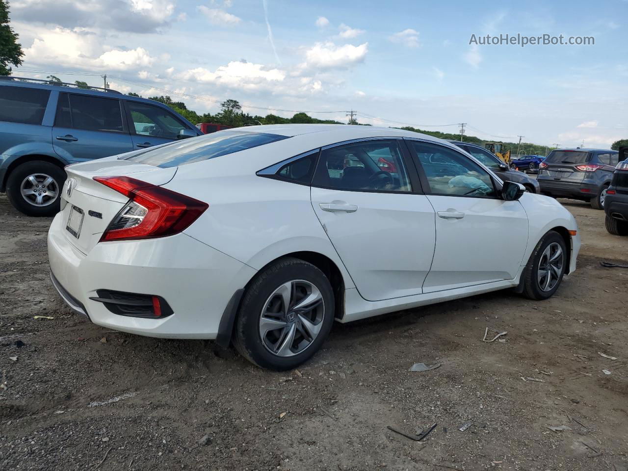 2020 Honda Civic Lx White vin: 2HGFC2F6XLH542510