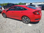 2020 Honda Civic Lx Red vin: 2HGFC2F6XLH554530