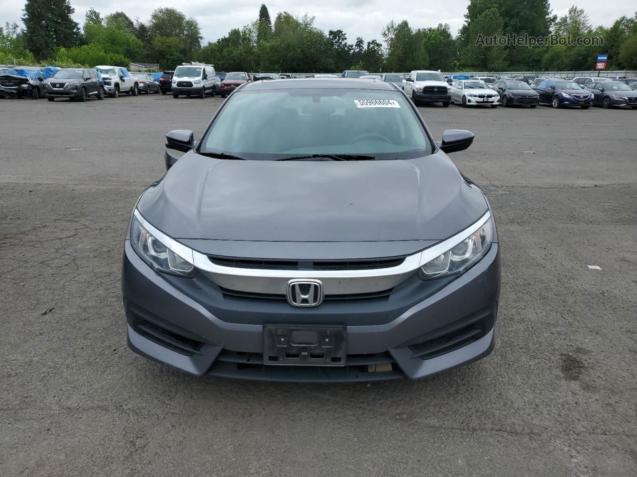 2017 Honda Civic Ex Gray vin: 2HGFC2F70HH519091