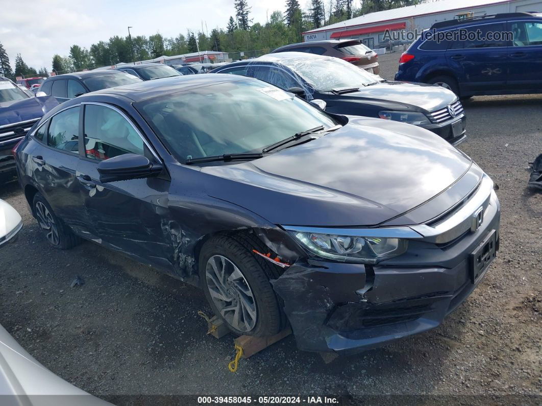 2017 Honda Civic Ex Gray vin: 2HGFC2F70HH524520