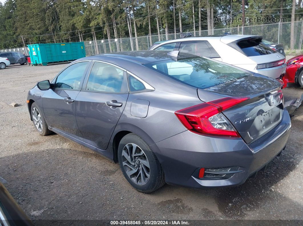 2017 Honda Civic Ex Gray vin: 2HGFC2F70HH524520