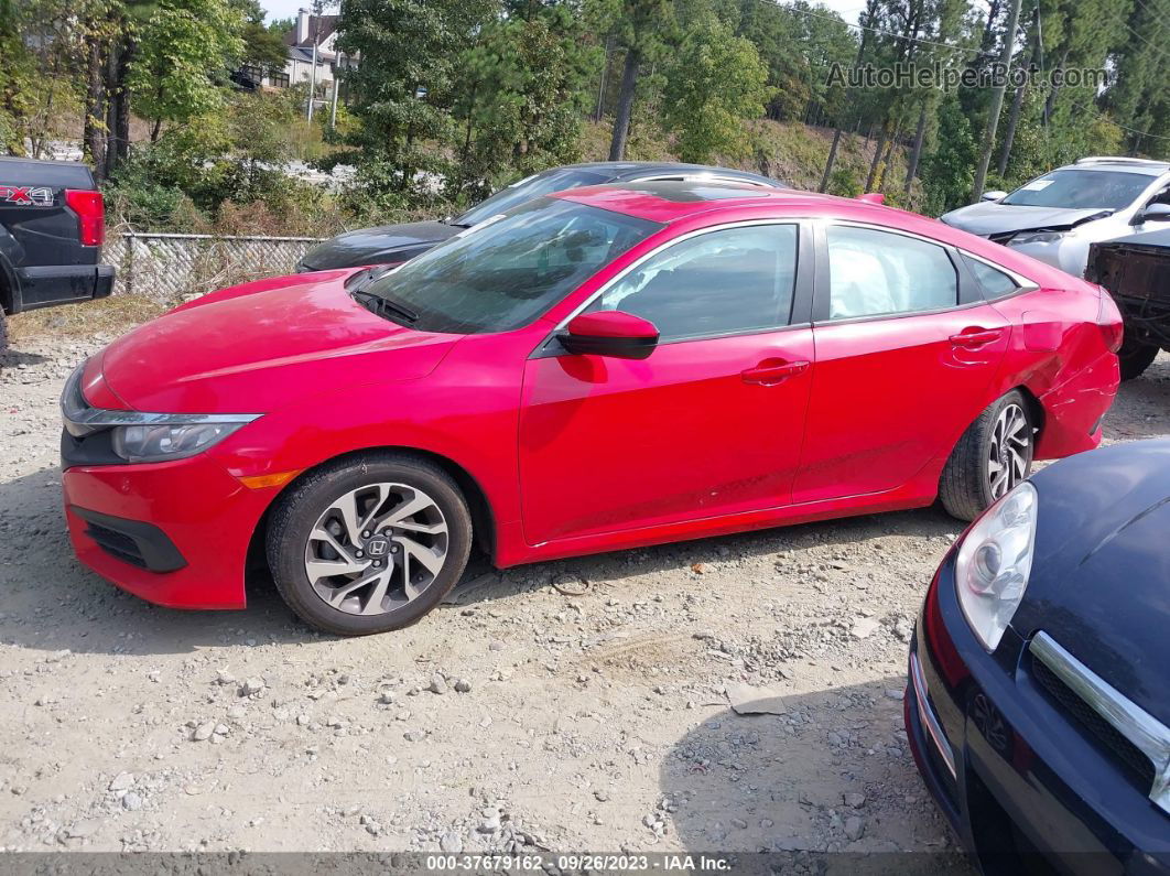 2017 Honda Civic Sedan Ex Red vin: 2HGFC2F70HH528549