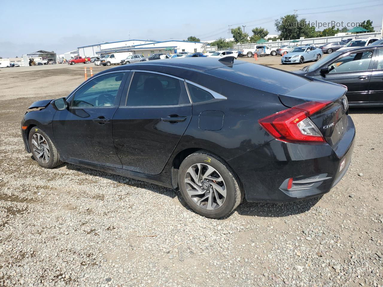 2017 Honda Civic Ex Черный vin: 2HGFC2F70HH539065