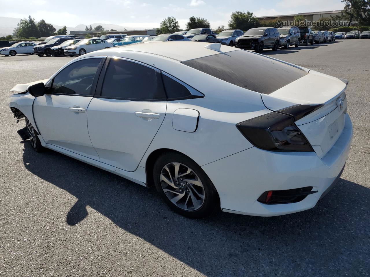 2017 Honda Civic Ex White vin: 2HGFC2F70HH542354