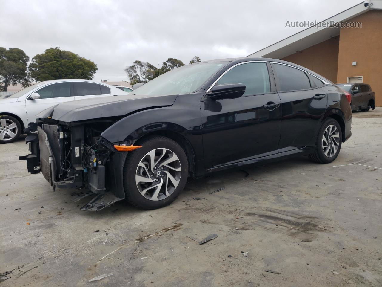 2017 Honda Civic Ex Black vin: 2HGFC2F70HH563429