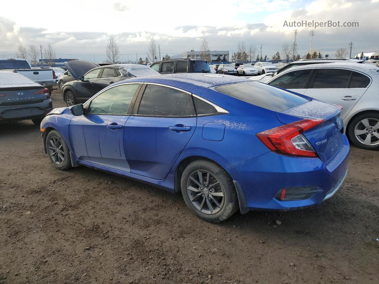 2020 Honda Civic Ex Blue vin: 2HGFC2F70LH024186