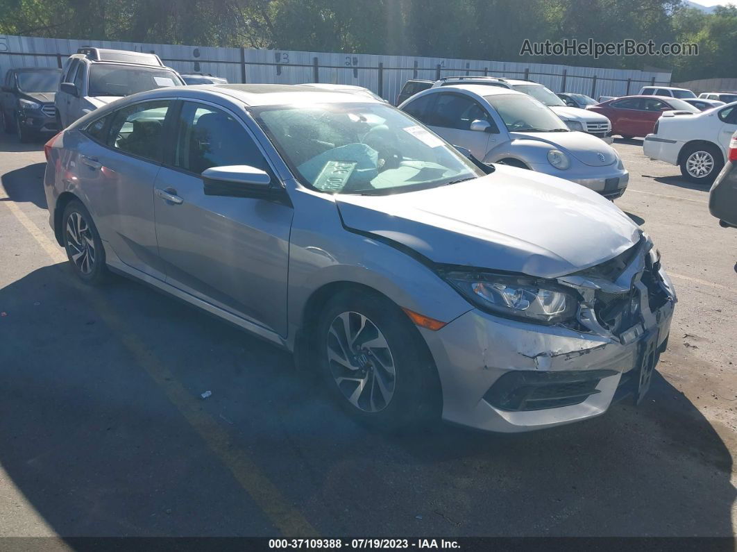 2016 Honda Civic Sedan Ex Silver vin: 2HGFC2F71GH547125