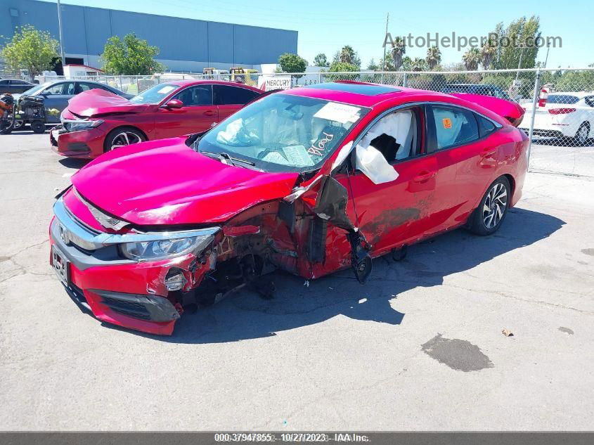 2016 Honda Civic Ex Красный vin: 2HGFC2F72GH513730