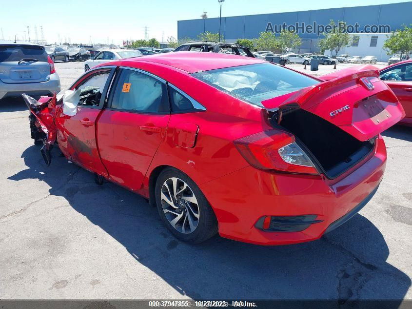 2016 Honda Civic Ex Red vin: 2HGFC2F72GH513730