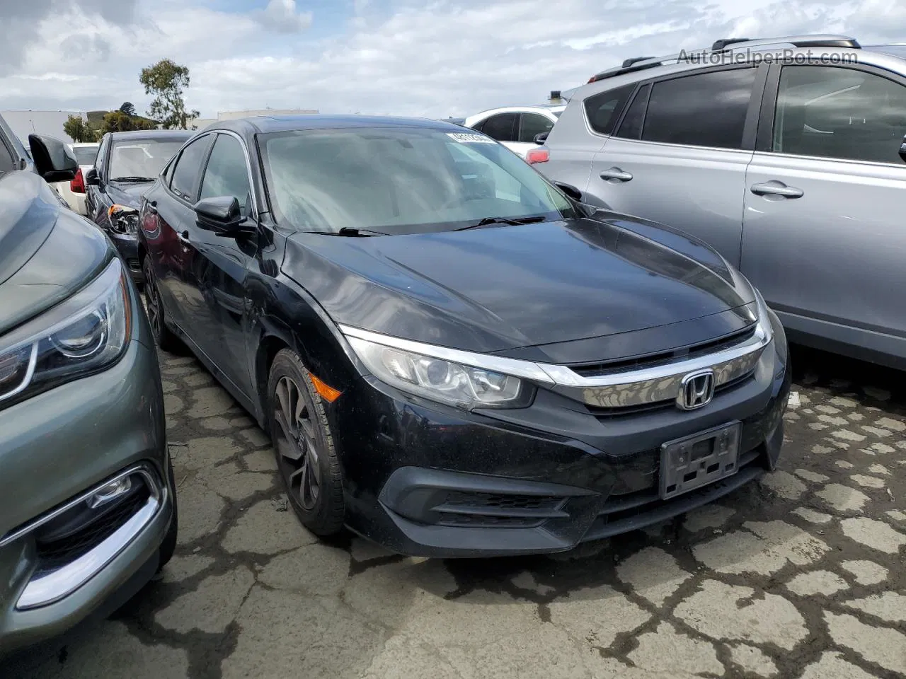 2016 Honda Civic Ex Black vin: 2HGFC2F72GH523125