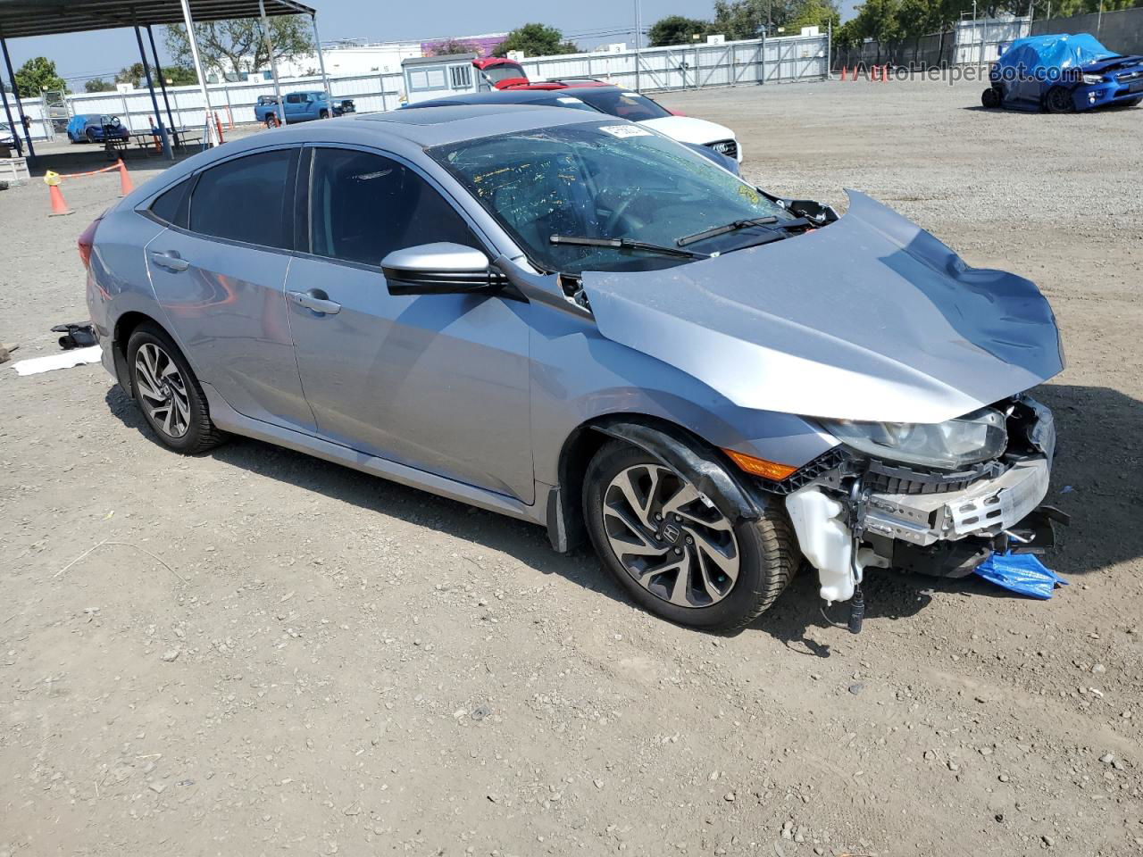 2016 Honda Civic Ex Silver vin: 2HGFC2F72GH561180