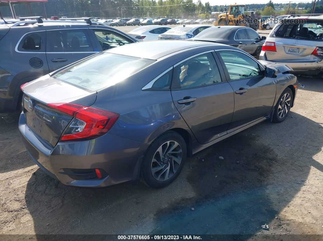 2016 Honda Civic Ex Gray vin: 2HGFC2F72GH565990