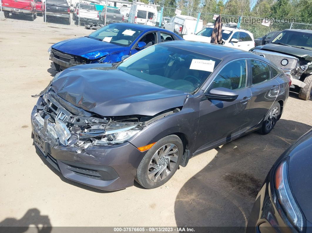 2016 Honda Civic Ex Gray vin: 2HGFC2F72GH565990