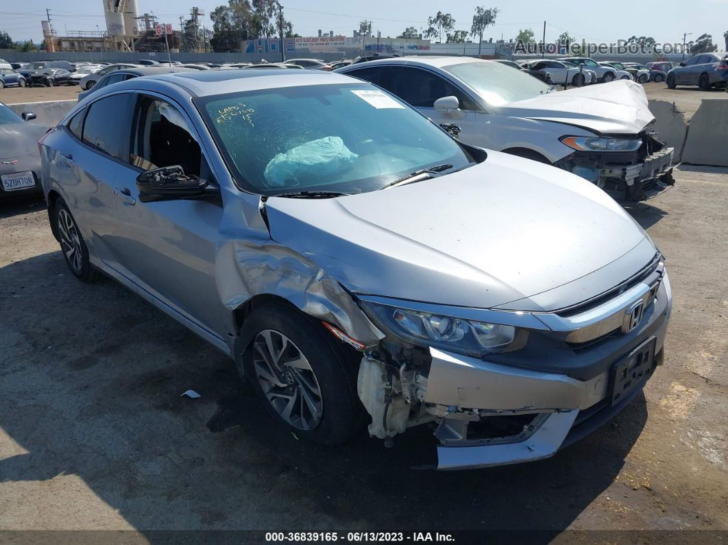 2017 Honda Civic Sedan Ex Silver vin: 2HGFC2F72HH527838