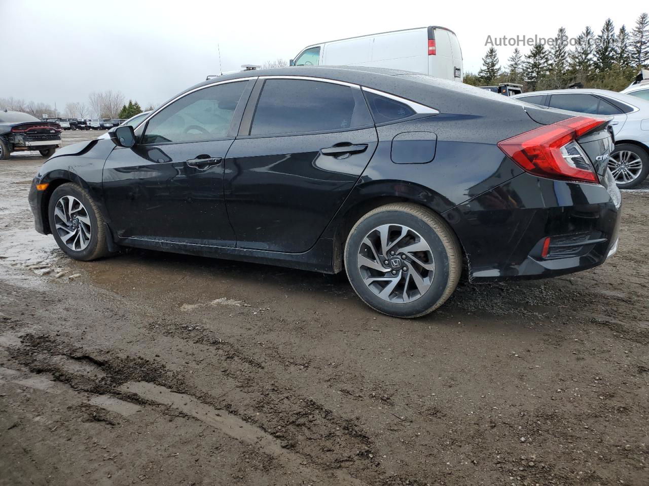 2019 Honda Civic Ex Black vin: 2HGFC2F72KH041182