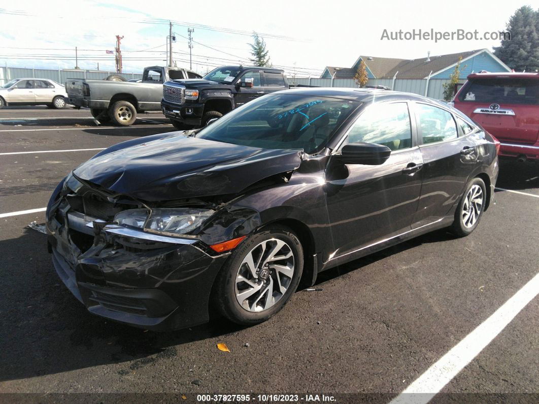 2016 Honda Civic Ex Black vin: 2HGFC2F73GH522307