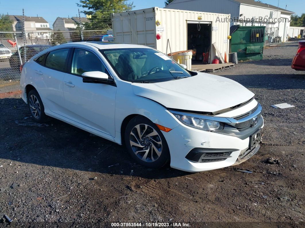 2017 Honda Civic Sedan Ex White vin: 2HGFC2F73HH549640