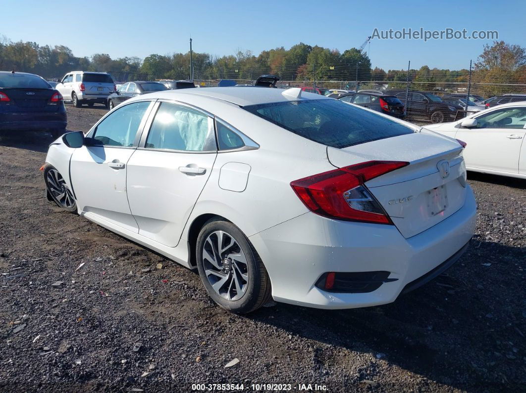 2017 Honda Civic Sedan Ex White vin: 2HGFC2F73HH549640