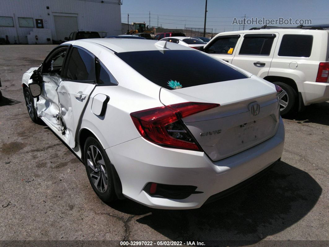 2017 Honda Civic Ex White vin: 2HGFC2F74HH566009