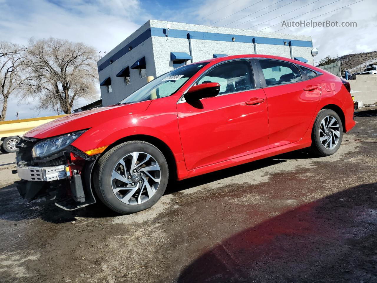 2017 Honda Civic Ex Red vin: 2HGFC2F74HH572618