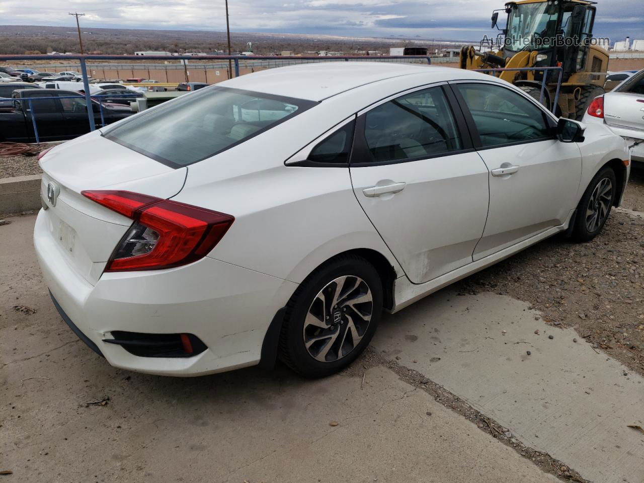 2016 Honda Civic Ex Белый vin: 2HGFC2F75GH576160