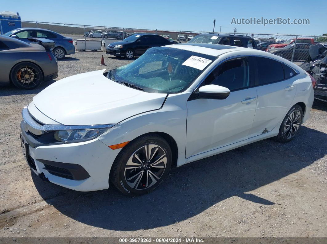 2017 Honda Civic Ex White vin: 2HGFC2F75HH500570