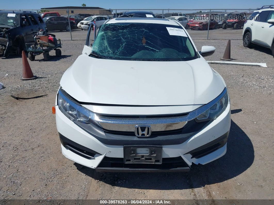 2017 Honda Civic Ex White vin: 2HGFC2F75HH500570