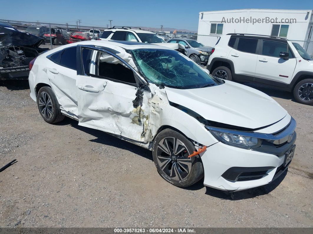 2017 Honda Civic Ex White vin: 2HGFC2F75HH500570