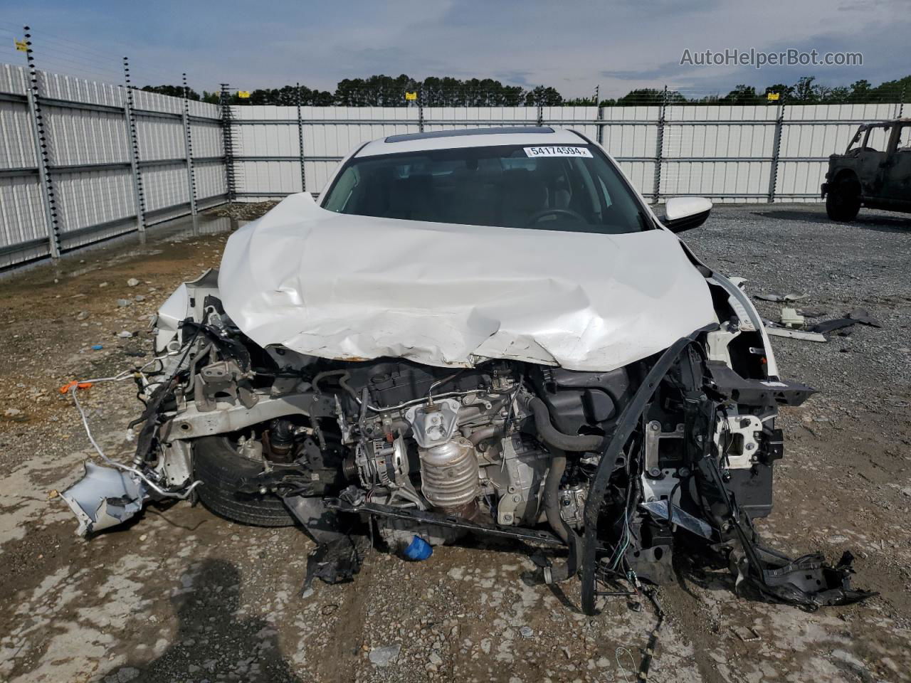 2017 Honda Civic Ex White vin: 2HGFC2F75HH563622