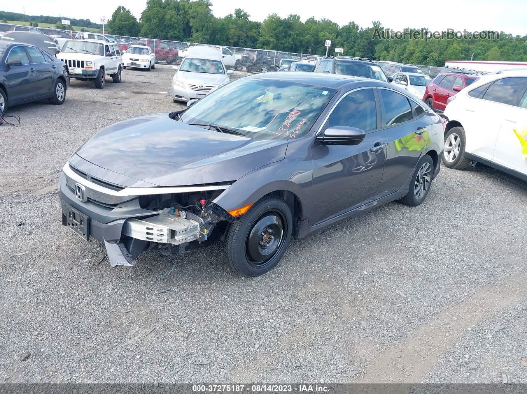 2017 Honda Civic Sedan Ex Gray vin: 2HGFC2F75HH564480