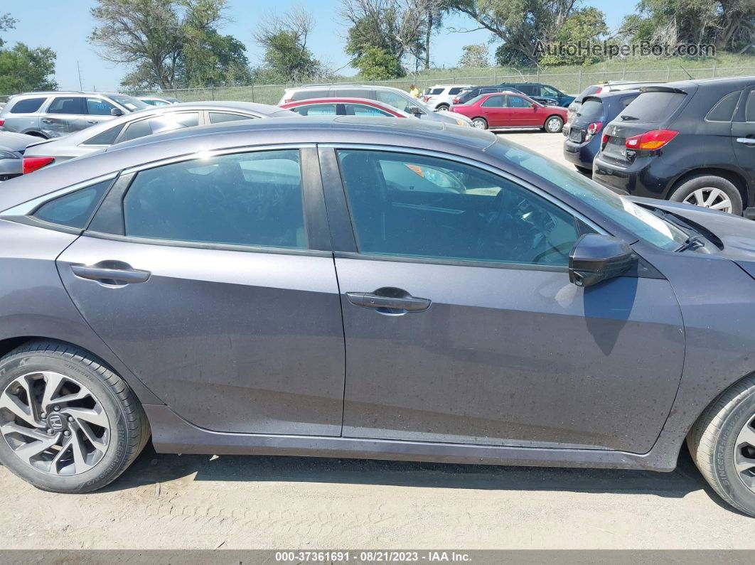 2017 Honda Civic Sedan Ex Gray vin: 2HGFC2F76HH520634